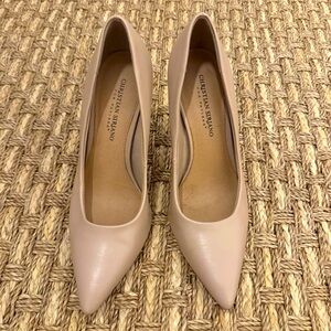 Christian Siriano Nude Blush Heels, Size 9